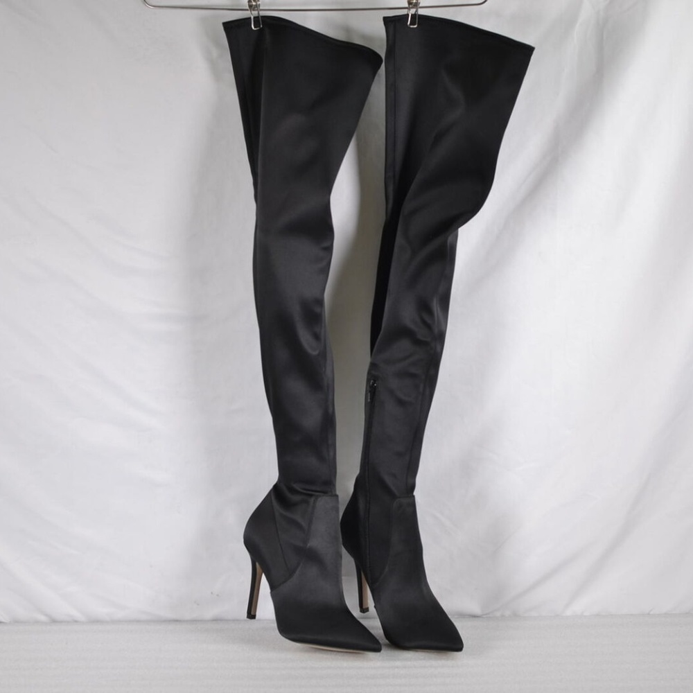 Aldo Sailors Engineer Thigh High Black Boots